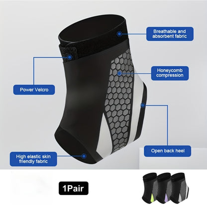 Ankle Compression Support Strap 2-Pack Adjustable Breathable Lightweight Secure Fit Unisex for Daily Use Sports Running Hiking Recovery
