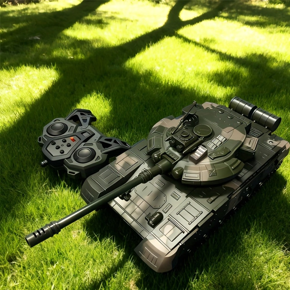 RC Armored Tank 1:16 Scale All-Terrain Tracked Off-Road – Remote Control Military Tank Collectible Display Model for Boys Kids & Collectors, Best Birthday Christmas New Year Gift Ages 6+