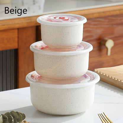 Refrigerator Storage Containers Large Capacity 3/4pcs Airtight - Keeps Fruit Vegetable Meat Egg Dumpling Fresh, Stackable Space-Saving Plastic Food Storage Boxes for Kitchen Fridge, Purple Green Blue Beige