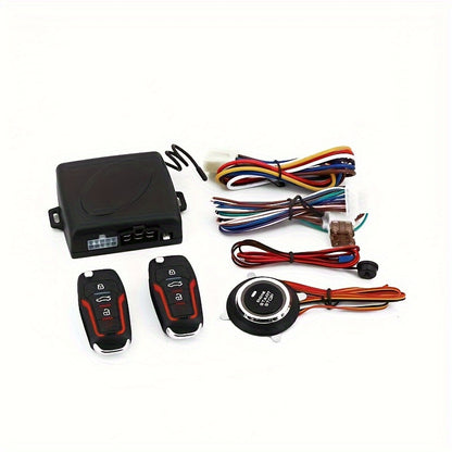 Car Remote Start Controller – 12V Universal Remote Engine Start & Door Lock System, Keyless Entry Starter Kit for Cars with Standard 12V Electrical System