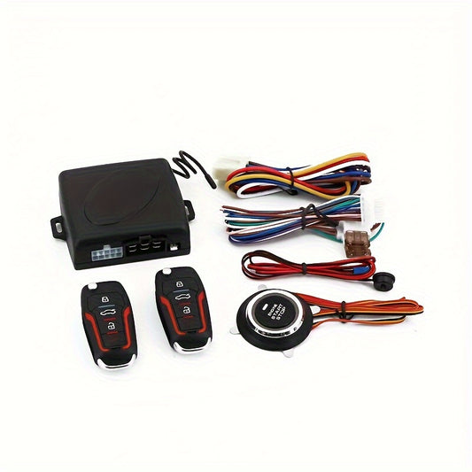 The Car Remote Control Start Controller, Remote Control Car Locking, Starting, Suitable for Car Installation with A Working Voltage Of 12V