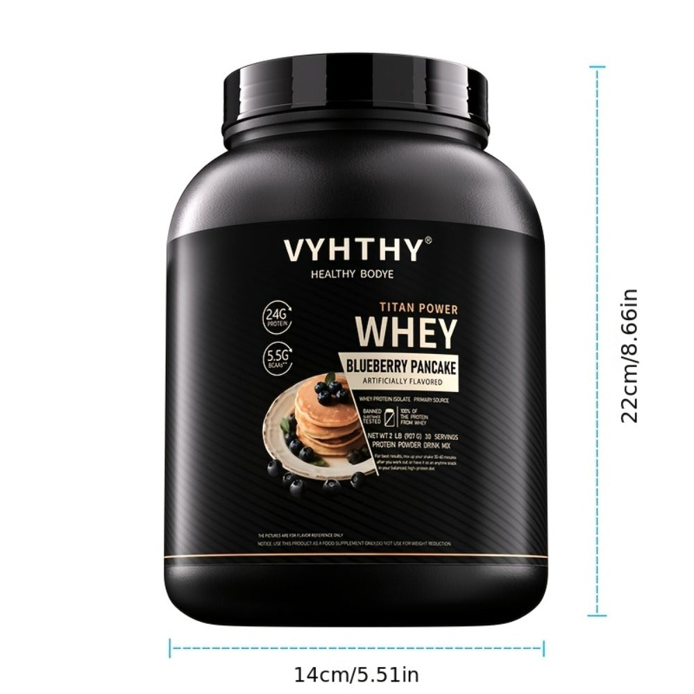 Whey Protein Powder Isolated & Hydrolyzed Blend with BCAAs – Low Carb Sports Nutrition Shake for Women, Strawberry Blueberry Vanilla Flavors