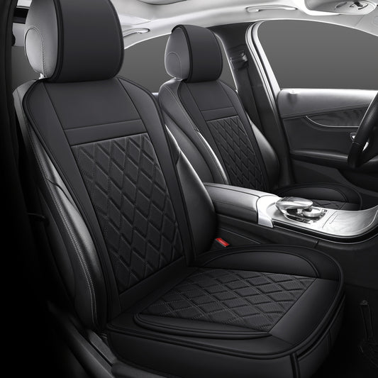 Front Seat Covers for Cars, Universal Fit Bucket Seat Protector Set, Full Surround High-Back Design, Anti-Slip Backing, Easy to Install, Fits Most Cars, SUVs & Trucks