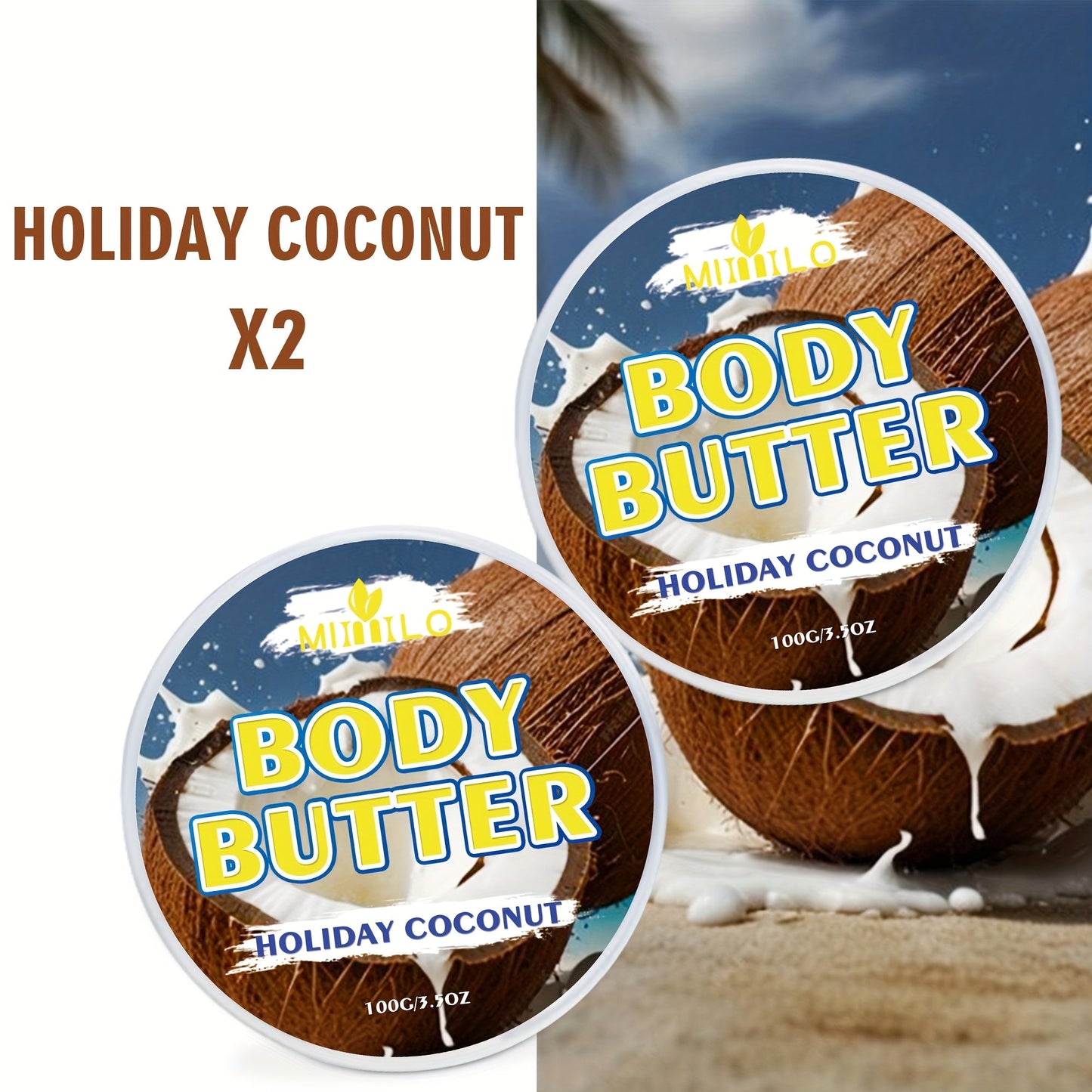 Fruity Body Glaze Set 8 Scents 100g×2 – Pineapple Coconut Strawberry Coffee Peach Doughnut Birthday Cake Non-Greasy All-Day Moisturizing Travel Size Body Lotion Gift for Women