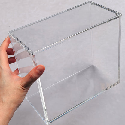 Pokemon Acrylic Display Case with UV Protection – 6MM Thick Crystal Clear Case for Booster Box & Elite Trainer Box, Self-Closing Cover, Polished Corners, Collector Gift