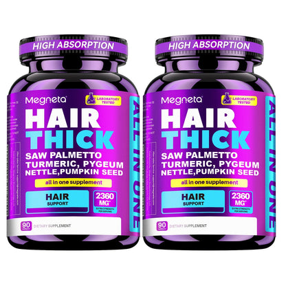 Biotin Hair Growth Supplement 90 Capsules for Thicker Fuller Hair with Collagen Peptide Saw Palmetto Vitamin C D3 E Hyaluronic Acid Amino Acids for Women