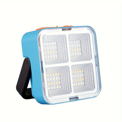 Solar Camping Lantern Ultra-Bright 4 Adjustable Modes – Solar & USB Rechargeable Multifunctional Searchlight with Bracket & Hook for Camping, Hiking, Emergency & Outdoor Use