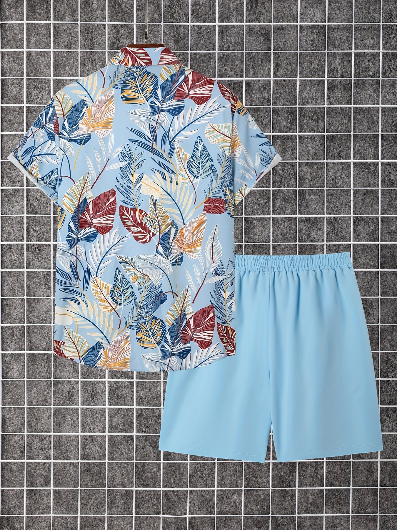 Men's Shirt and Shorts Set - Coordinated Summer Urban Edition