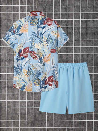 Men's Shirt and Shorts Set - Coordinated Summer Urban Edition