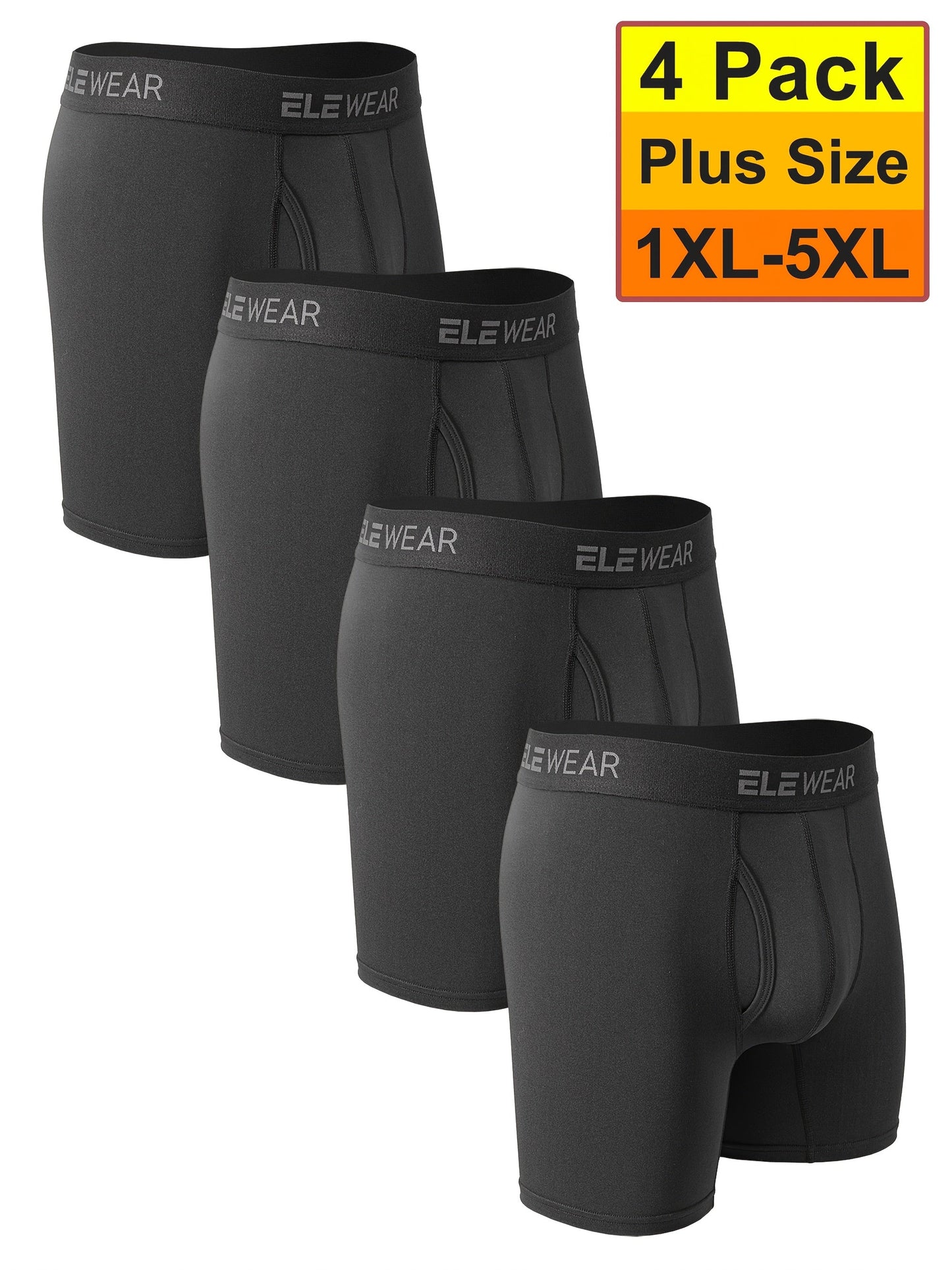 Men's Boxer Briefs - Moisture Wicking 4 Pack Everyday