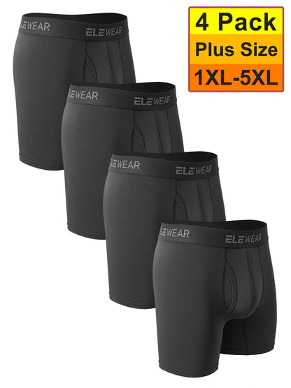Men's Boxer Briefs - Moisture Wicking 4 Pack Everyday
