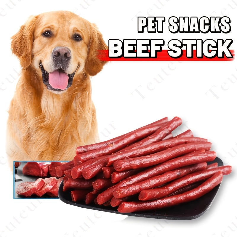 Dog Training Treats Beef Tendon Sticks – Natural High Protein Chews for Puppy Adult Small Medium Large Dogs, Grain-Free Beef Jerky Molar Sticks, Long Lasting Reward Chews for All Breeds