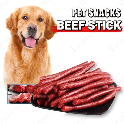 Dog Training Treats Beef Tendon Sticks – Natural High Protein Chews for Puppy Adult Small Medium Large Dogs, Grain-Free Beef Jerky Molar Sticks, Long Lasting Reward Chews for All Breeds