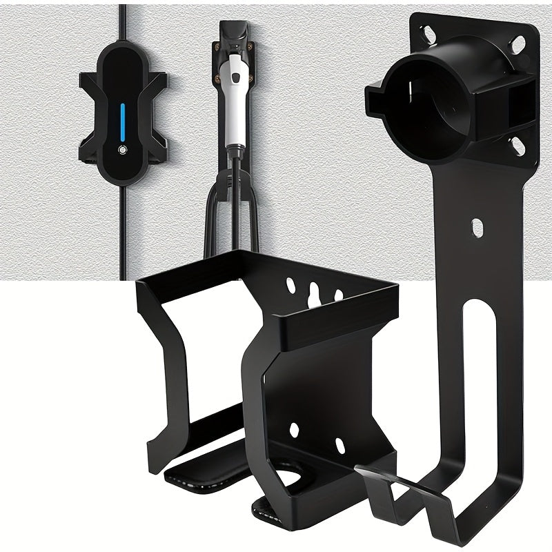 Wall-Mounted Holder Kit for Tesla Charger, Suitable for Indoor And Outdoor Use, Designed for The Model with a Black Mobile Connector Charging Cable, Without Battery