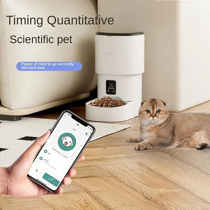 Automatic Pet Feeder – WiFi Remote Control, Detachable & Washable, Large Capacity Smart Food Dispenser for Cats & Dogs, 3 Models Available