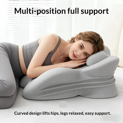 Wedge Pillow Memory Foam – Ergonomic Cervical & Lumbar Support for Stomach, Side & Back Sleepers | Breathable Removable Washable Cover, Multi-Use for Sleep, Office & Reading, Great Gift for Couples