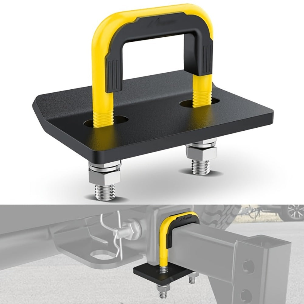 Trailer Hitch Tightener Anti Rattle Stabilizer 2 Inch Heavy Duty Steel U-Bolt with Rubber Cover Hitch Mount Wobble Eliminator for 2" Receiver - Multiple Colors
