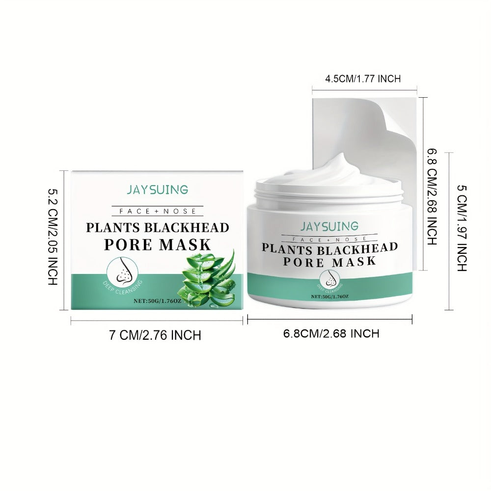 Blackhead Peel-Off Nose Mask 50g with Hyaluronic Acid, Salicylic Acid & Aloe Essence – Deep Pore Cleansing Strips for Smooth Skin, Daily Use