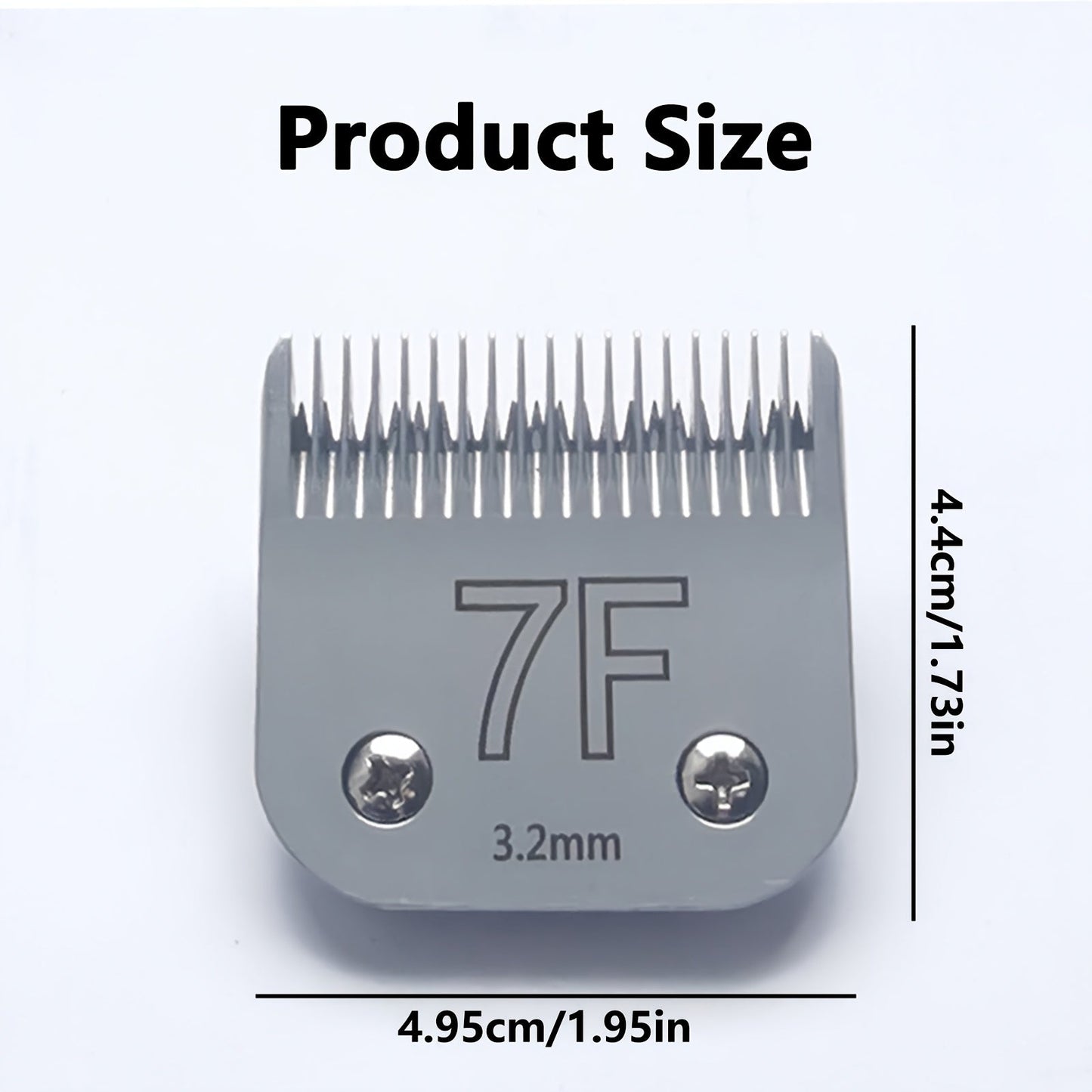 Dog Clipper Replacement Blades – Ceramic & Carbon Steel Detachable Blades in 5 Sizes (3F/4F/5F/7F/10#) | Compatible with Andis AG/AGC, Wahl KM2/KM5/KM10, Oster & More | Professional Pet Grooming Accessory