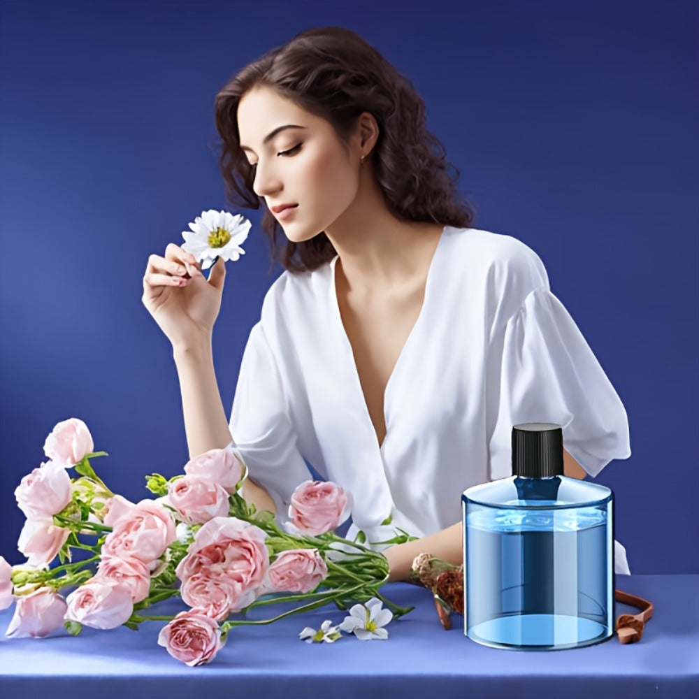 Car Fragrance Diffuser Refill Liquid – 5 Bottles 1.69oz Each, 5 Scents (Hilton, Gardenia, Osmanthus, Ocean, Cologne), Car Air Freshener Refill for Smart Rechargeable Diffuser