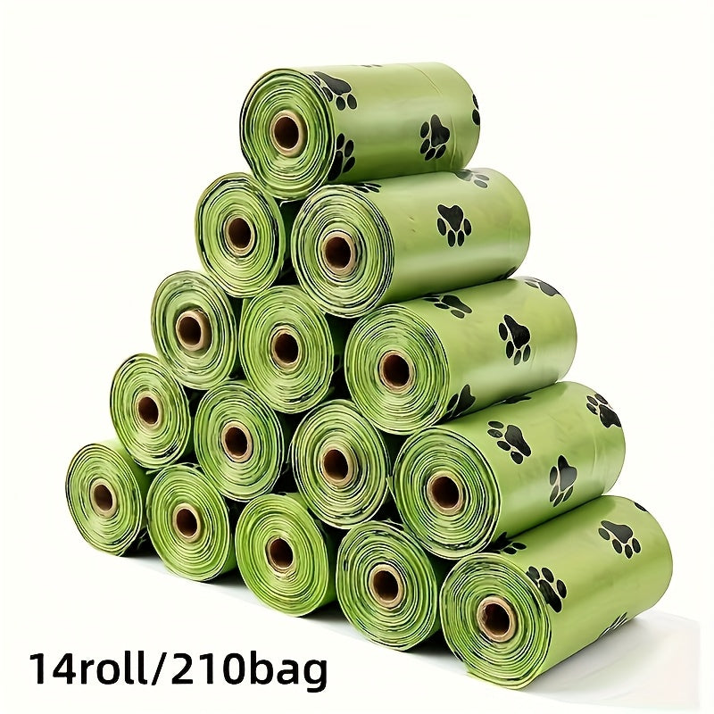 Dog Poop Bags Scented Leak-Proof 210 or 420 Count - 14 or 28 Rolls Pet Waste Bags for Dogs & Cats Odor Control Trash Can Liners Essential Pet Cleaning Supplies