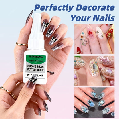 60+ Day Hold Nail Glue 4 Bottles 20g Each Super Strong Extra Hold Fast Drying No Lamp Needed Heavy Duty Adhesive for Press On Nails Fake Nails Acrylic Tips Nail Art Salon Home Use