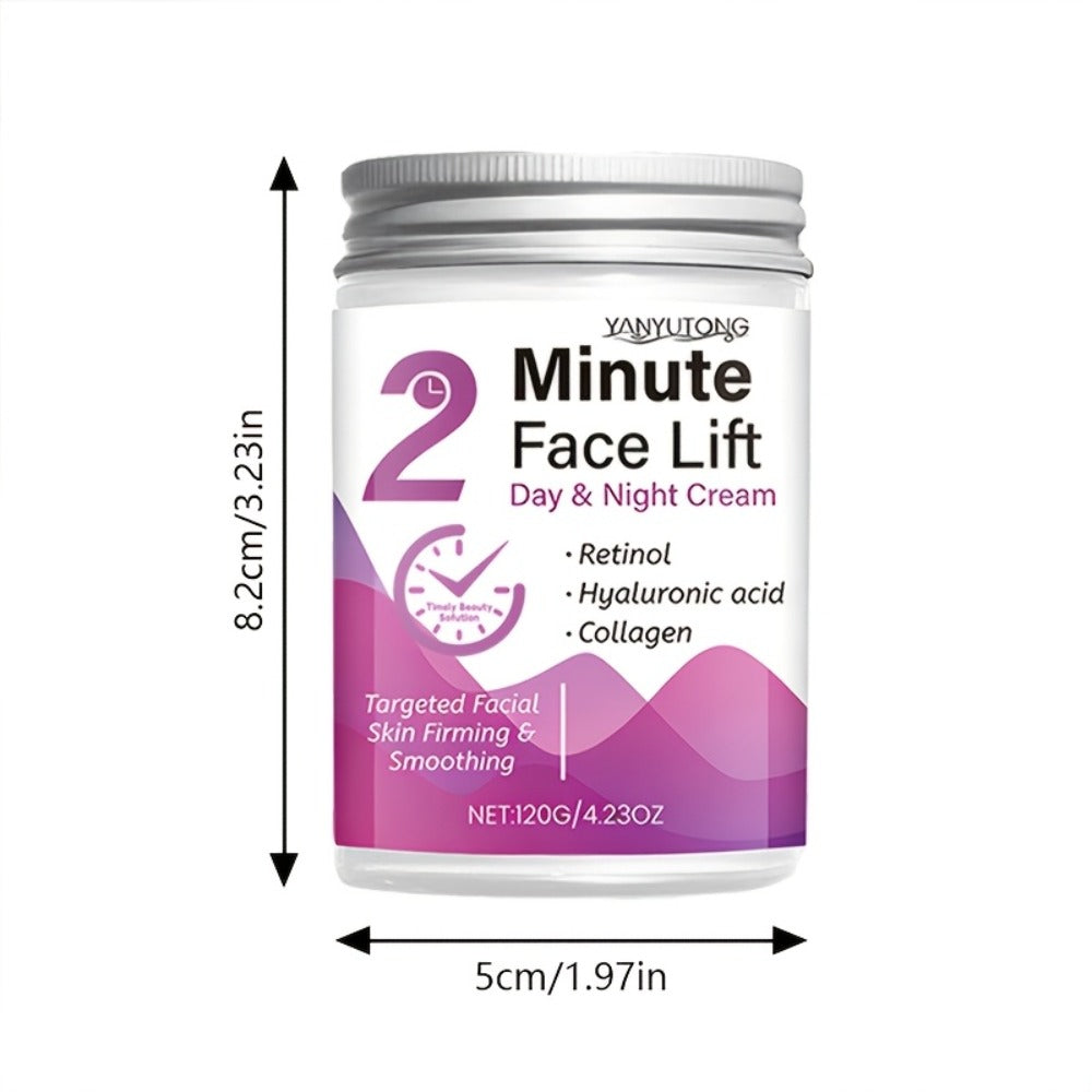 Peptide Collagen Firming Face Cream 120g – 2-Minute Instant Lifting Day & Night Moisturizer with Hyaluronic Acid, Anti-Aging Wrinkle Smoothing Cream for Women All Skin Tones