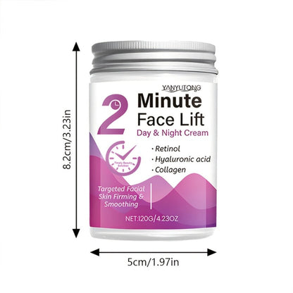 Peptide Collagen Firming Face Cream 120g – 2-Minute Instant Lifting Day & Night Moisturizer with Hyaluronic Acid, Anti-Aging Wrinkle Smoothing Cream for Women All Skin Tones