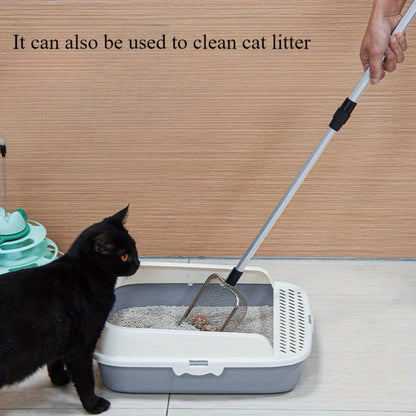Beach Sand Sifter Scoop Telescopic Handle – Stainless Steel Retractable 3-Section Scoop for Treasure Hunting Shell Collecting Beach Combing Cat Litter Cleaning, 1pc or 2pcs