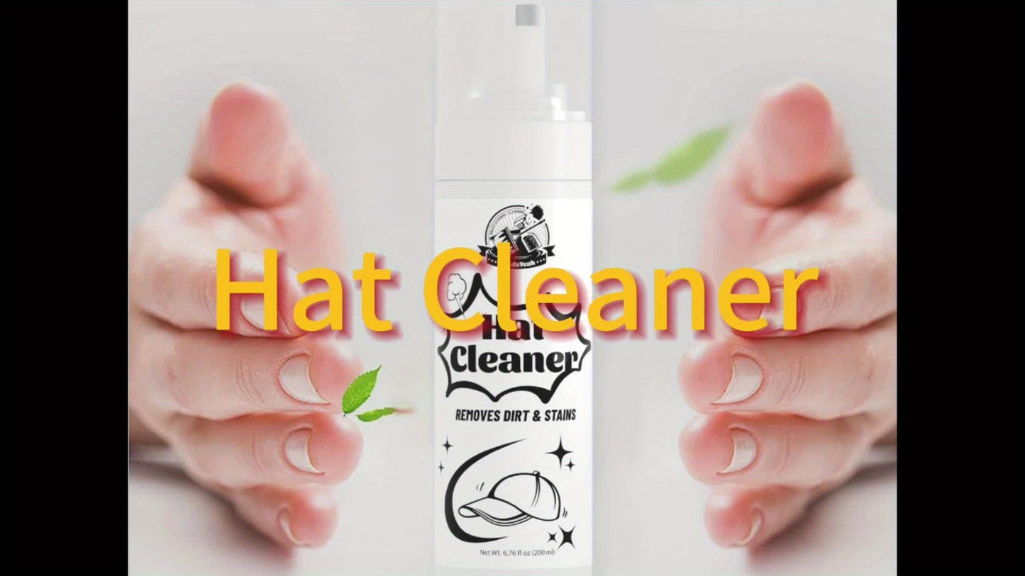 Hat Cleaner Foam Spray – Professional Stain Remover for Wool, Felt & Fur Hats, Removes Dirt, Sweat & Fingerprints, 6.76 Fl Oz (200ml), All-Season Hat Care, Great Gift for Hat Lovers (1/2/3/5 Pack)