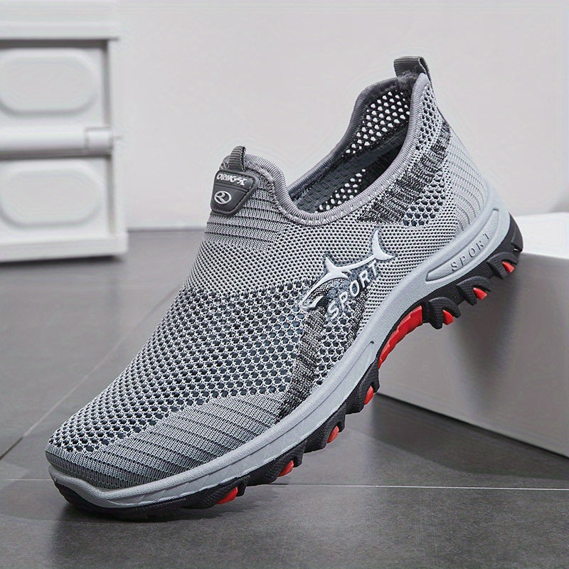 Men's Athletic Shoes - Breathable Comfort & Slip-On Ease
