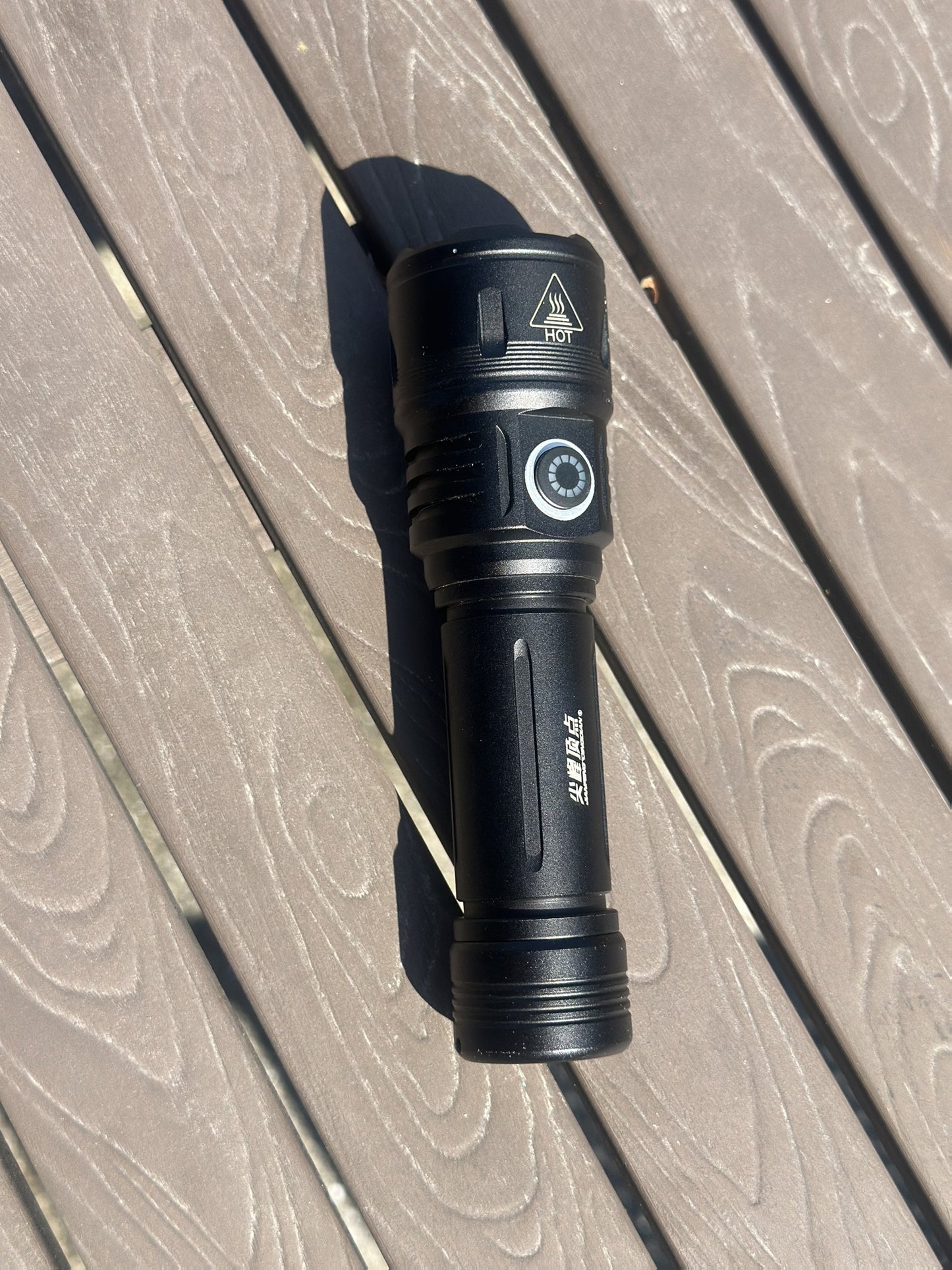 1000 Lumen LED Flashlight with Fire Starter - Aluminum Alloy Torch, Zoom Focus Ignition, Long Battery Life for Survival, Camping, Fishing & Power Outages, 1/2pcs