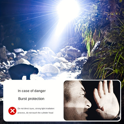 1000 Lumen LED Flashlight with Fire Starter - Aluminum Alloy Torch, Zoom Focus Ignition, Long Battery Life for Survival, Camping, Fishing & Power Outages, 1/2pcs