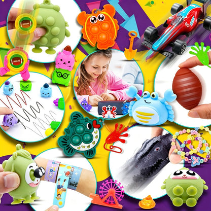 Bulk Party Favor Toys 1000-1200 Pcs – Fidget Toy Pack for Kids, Classroom Prizes, Goodie Bag Fillers, Piñata Stuffers, Carnival Rewards & Birthday Party Supplies