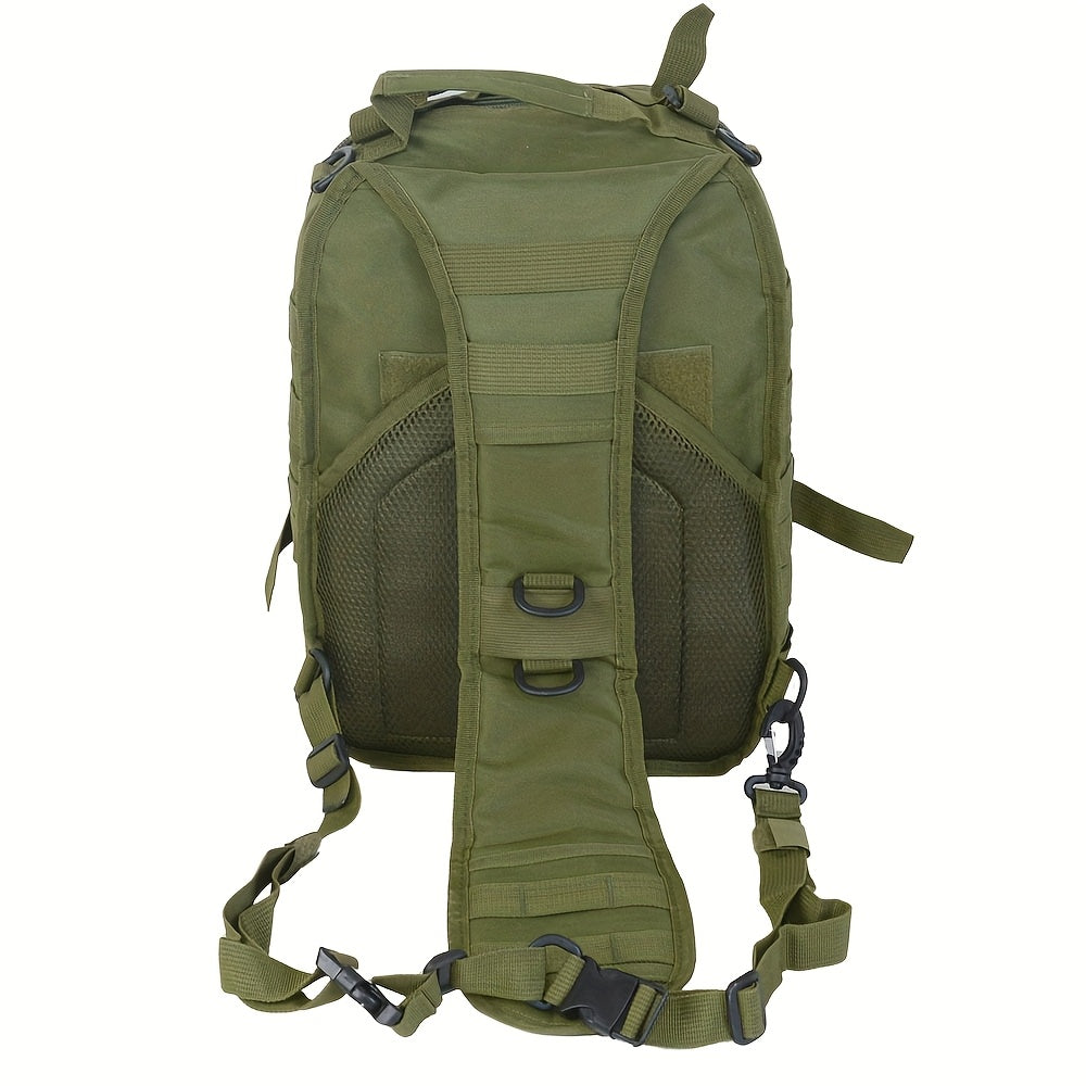 Tactical Chest Bag – Single Shoulder Crossbody Sling Pack for Hiking, Patrol & Outdoor EDC, Adjustable Strap, Multi-Pocket