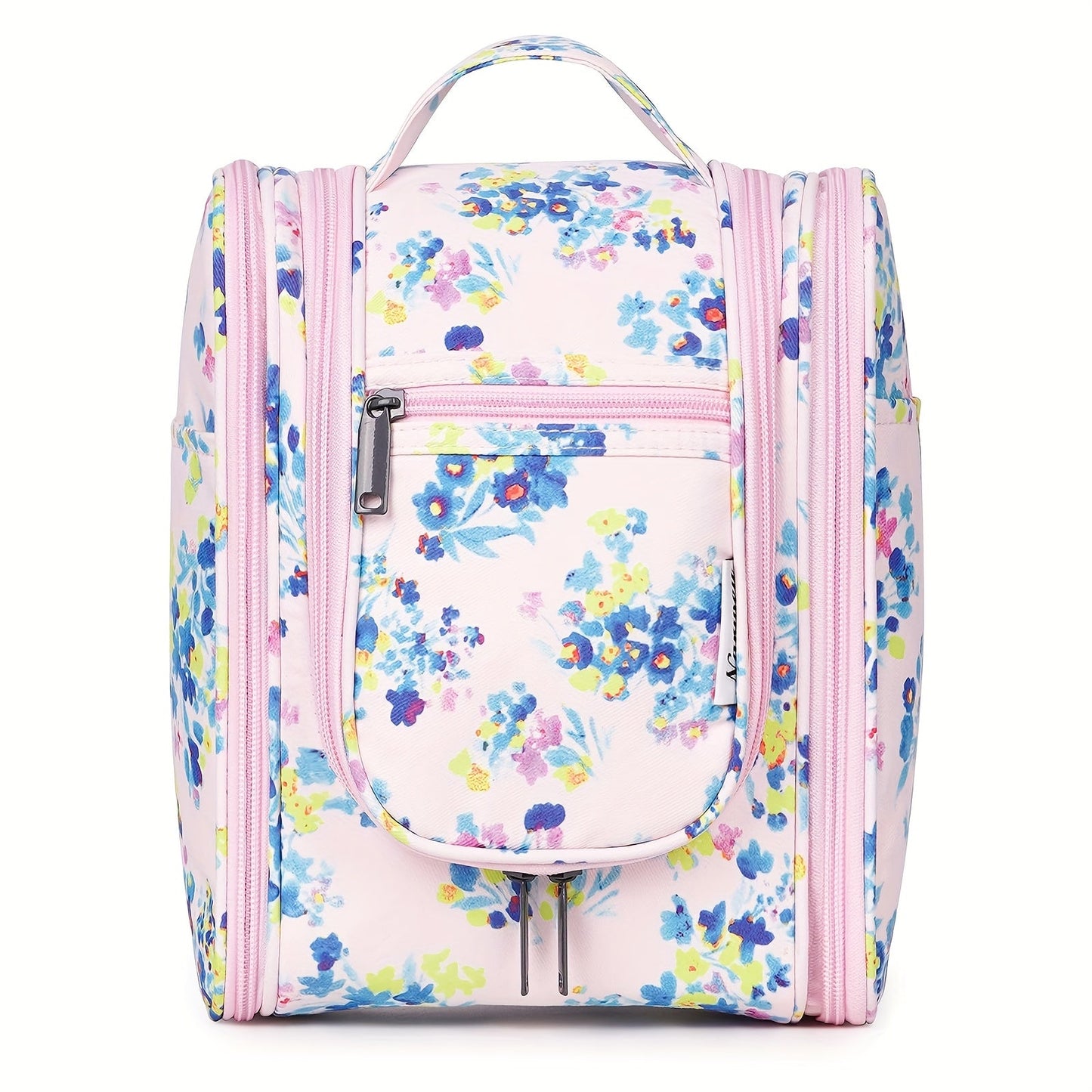 Hanging Toiletry Bag for Women Large Capacity Travel Makeup Organizer Bag with Hook Multi-Compartment Waterproof Cosmetic Pouch 16 Prints for Cruise Gym