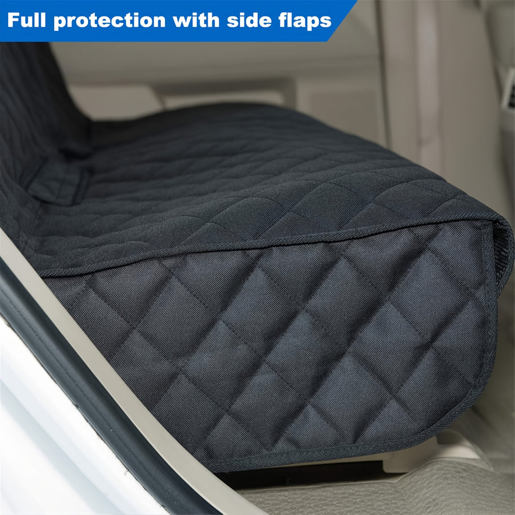 Back Seat Cover, Split Bench for Cars, Trucks, Suvs, Easy Cleanup Car Seat Protector, Compatible for Armrest, Washable, Non-Slip Rear Seat Cover