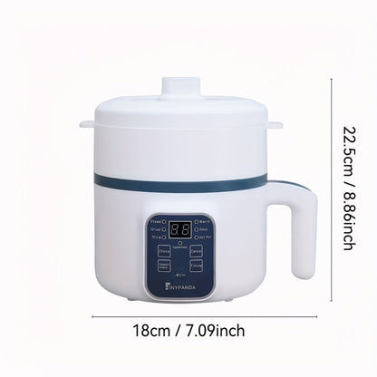 Electric Hot Pot 1.7L Multifunctional | 6 Cooking Modes Steam & Cook Non-Stick Mini Electric Cooker with Overheat & Dry Protection for 1-2 People – Rice, Soup, Noodles & More, Single & Double Layer