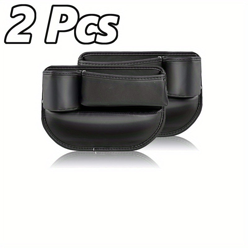 1 Set Universal Car Seat Gap Organizer - Multifunctional Storage Box with Pocket, Wallet, Keys, Card, Cup, And Phone Holder for Auto Interior Additions