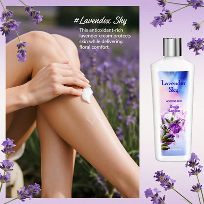 Body Care Gift Set for Women 3pcs – Body Wash, Lotion & Perfume Long-Lasting Fragrance Moisturizing Skin Care Kit Sweet Bloom Cherry Blossom Coconut Lime Lavender