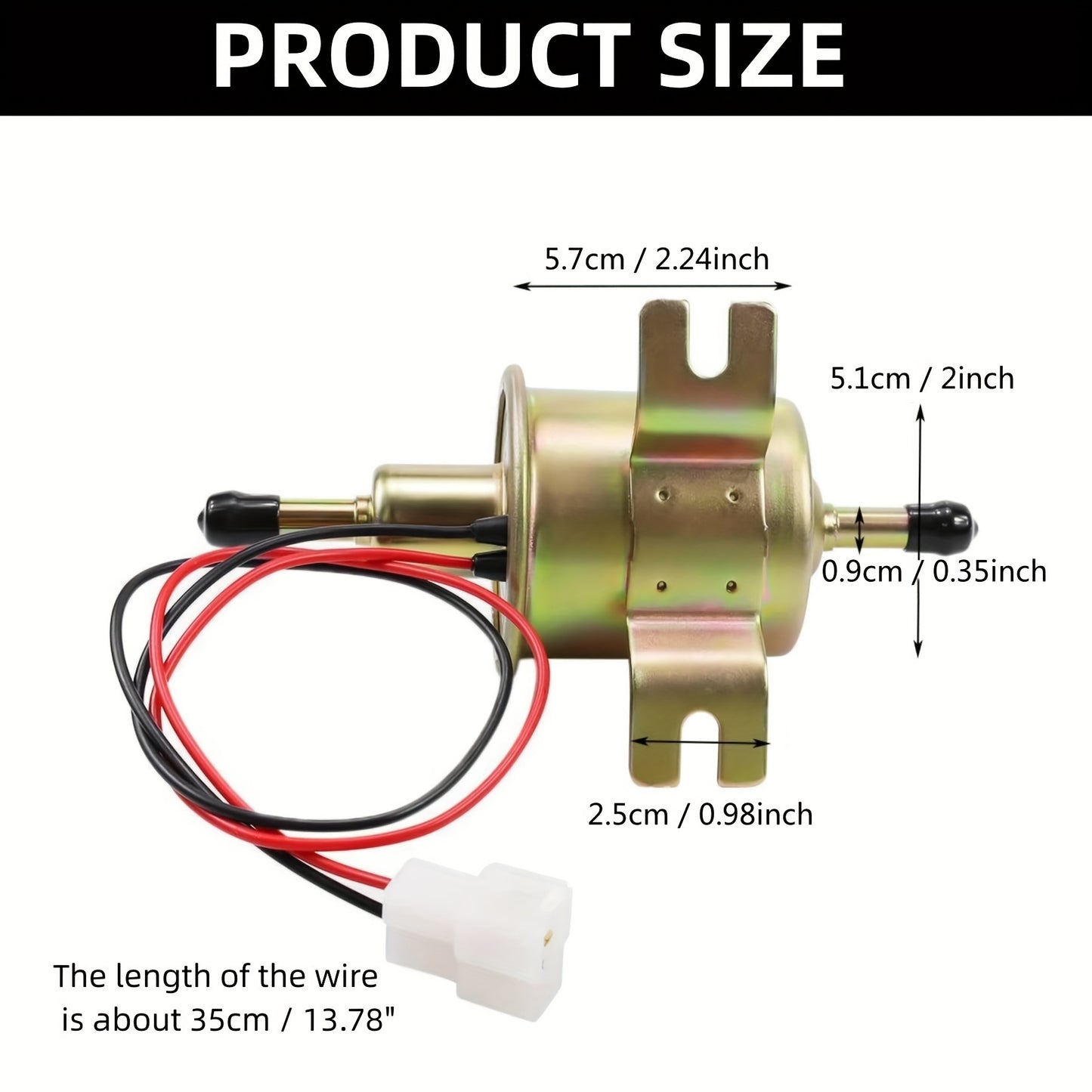 Universal Electric Fuel Pump Kit for All 12V Cars Trucks Boats Carburetor Lawn Mower