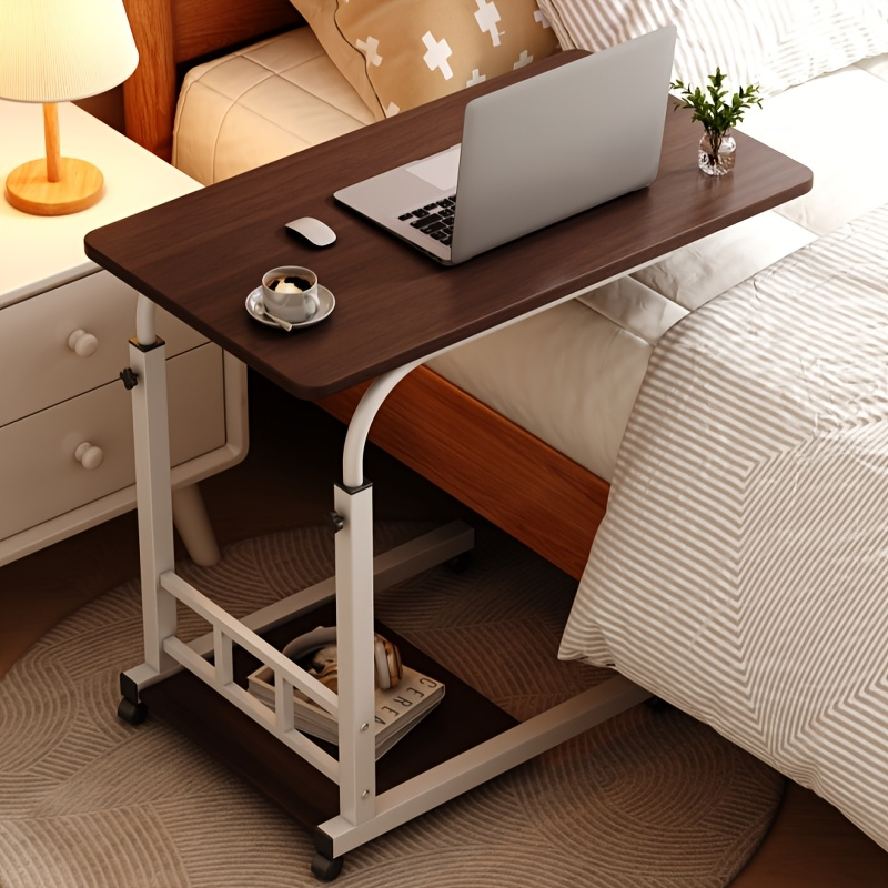 Bedside Table with Wheels Adjustable Height – Multi-Style Nursing Care Table for Elderly & Patients | Single & 3-Tier Rolling Overbed Dining Table, Home Medical Convalescent Furniture, 13 Styles
