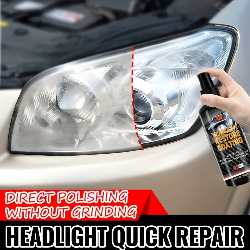Universal Headlight Lens Restoration Kit - Prevents Yellowing And Oxidation with Bright Headlight Restoration Fluid, Restores Shine Quickly, Suitable for All Models, Headlight Restoration Parts