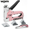 Heavy-Duty 3-in-1 Manual Staple Gun & Brad Nailer Kit with Staple Remover - Suitable for Upholstery, Carpentry,, Crafting - Brad Nailer Suitable for, Workshops, Furniture Repair,