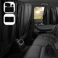 Car Curtains That Block 99% of Light, Including One Curtain for The Rear Seat Divider And Two for The Rear Side Windows, Designed for Wide Sedans And Suvs, Providing Sunshade Coverage (Set of Three Extra-Large Car Curtains)