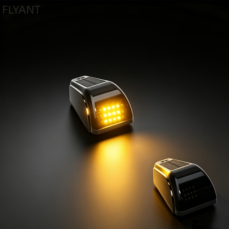 5pcs Solar Powered Cab Lights For Car RV Light Accessories Car Roof Lights Truck Cab Roof Lights For Car Pickup Easy To Install, Easy To Carry, Emergency Use, Without Battery