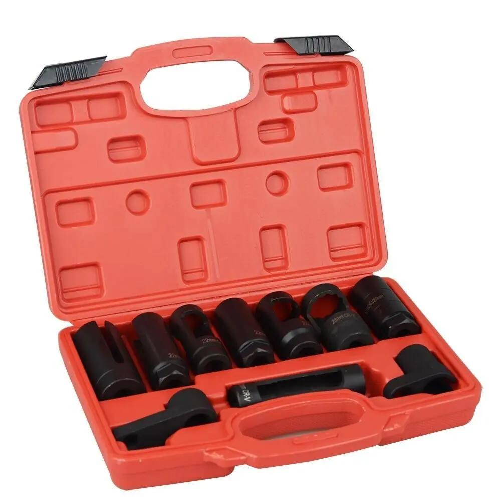 Oxygen Sensor Socket Set – Professional Removal & Installation Tool Kit for All Vehicles, Universal 22mm Slotted Design, Multiple Drive Sizes, Mechanic-Grade Auto Repair Socket Wrench