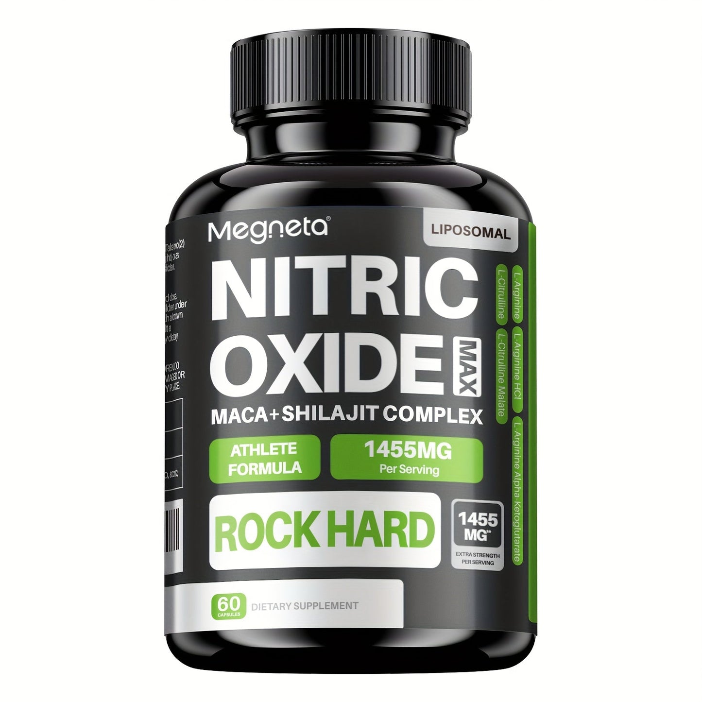 L-Arginine & L-Citrulline Nitric Oxide Supplement for Men - Boosts Blood Flow, Muscle Pump, Energy, Focus & Cardiovascular Health - Stimulant-Free Men's Daily Vitality Capsules 60 Count