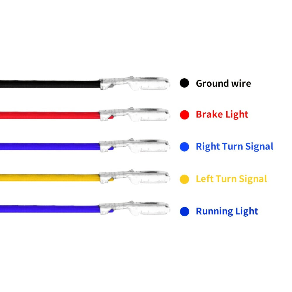 Harley Davidson LED License Plate Light with Turn Signal for Sportster Dyna Touring Road King Electra Glide - Brake Running Lamp