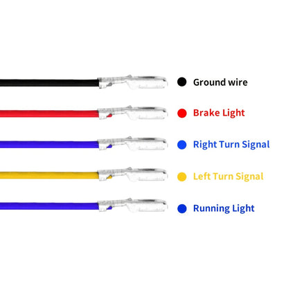 Harley Davidson LED License Plate Light with Turn Signal for Sportster Dyna Touring Road King Electra Glide - Brake Running Lamp
